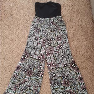 ISO exhilaration strapless jumpsuit